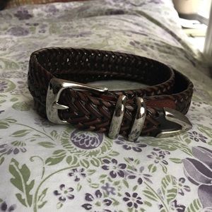 Perry Ellis Beautiful Braided Leather Belt